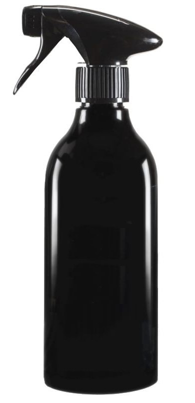 płyn do mycia szyb w czarnej butelce